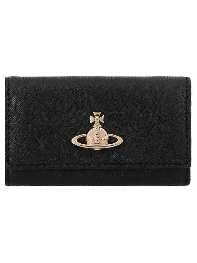 Saffiano Key Case Black - VIVIENNE WESTWOOD - BALAAN 2