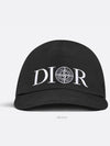 AND STONE ISLAND CAP BLACK TECHNICAL COTTON - DIOR - BALAAN 2