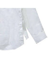 Flower Cotton Long Sleeve Shirt White - WOOYOUNGMI - BALAAN 10