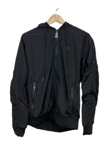 Hexagon Logo Hooded Jacket Black - PHILIPP PLEIN - BALAAN 1