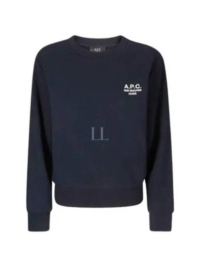 Rue Madame Cotton Sweatshirt Navy - A.P.C. - BALAAN 2