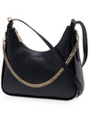 Wilma Chain Leather Shoulder Bag Black - MICHAEL KORS - BALAAN 3