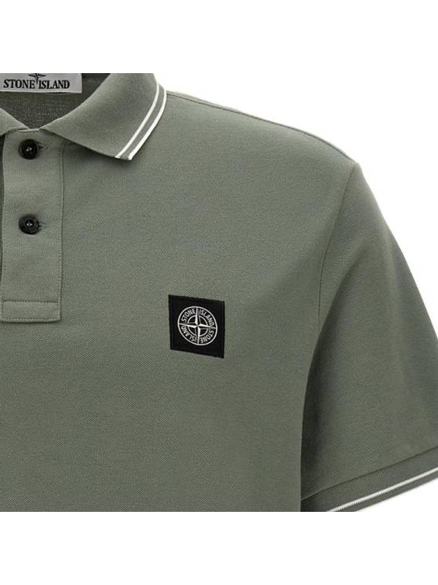 Stone Island Polo T Shirt 734320 Free Sage Green - STONE ISLAND - BALAAN 3