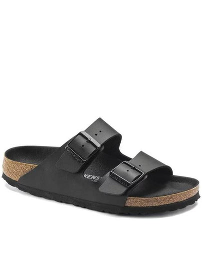 Arizona Double Buckle Slippers Black - BIRKENSTOCK - BALAAN 2