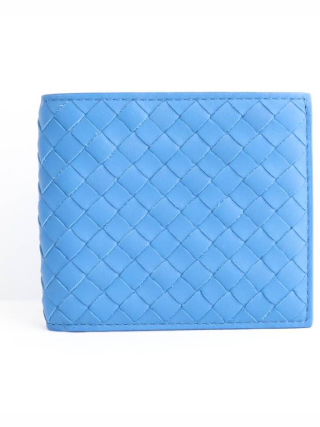 Intrecciato Half Wallet Blue - BOTTEGA VENETA - BALAAN 3