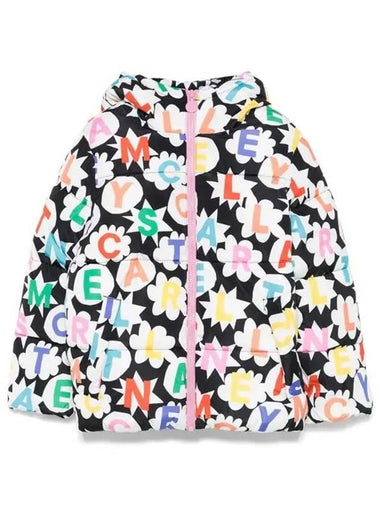 Stella Kids Multi Logo Printing Puffer Jacket - STELLA MCCARTNEY - BALAAN 1