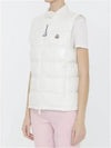 Alcibia Logo Patch Padding Vest White - MONCLER - BALAAN 7