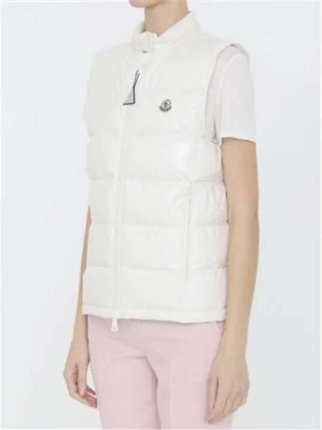 Alcibia Logo Patch Padding Vest White - MONCLER - BALAAN 7