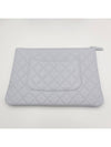 Classic Clutch Pouch Medium Silver Gray A82545 - CHANEL - BALAAN 2