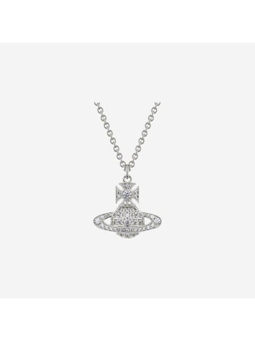 Carmella Bath Relief Pendant Necklace Platinum White - VIVIENNE WESTWOOD - BALAAN 1