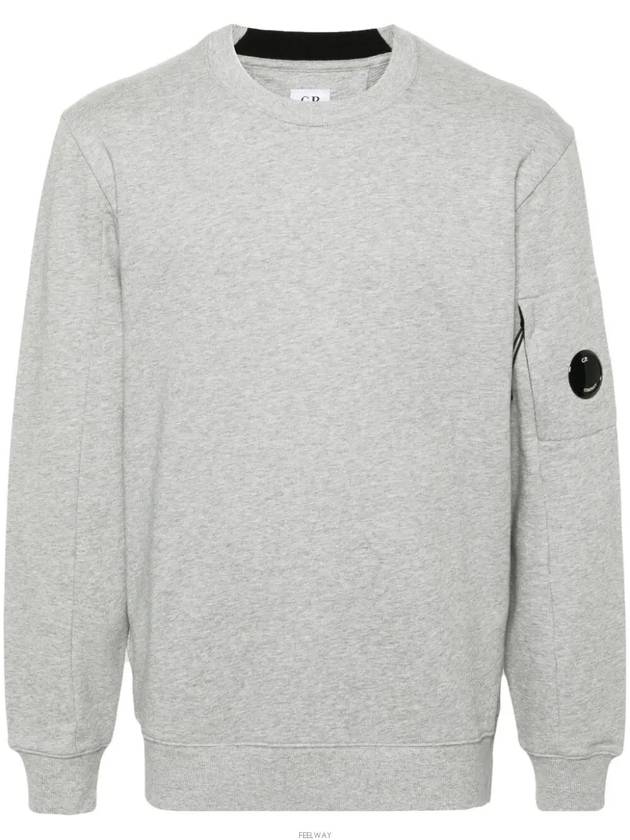 Diagonal Raised Fleece Lens Sweatshirt Grey - CP COMPANY - BALAAN 3