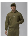 Jordan Essential Fleece Hoodie Medium Olive - NIKE - BALAAN 2