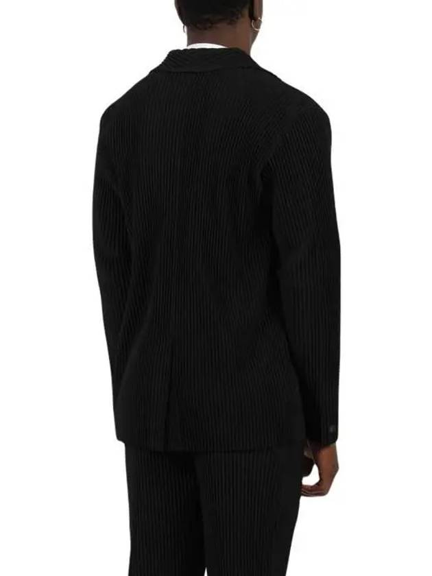 Single-Breasted Blazer Jacket Black - ISSEY MIYAKE - BALAAN 4