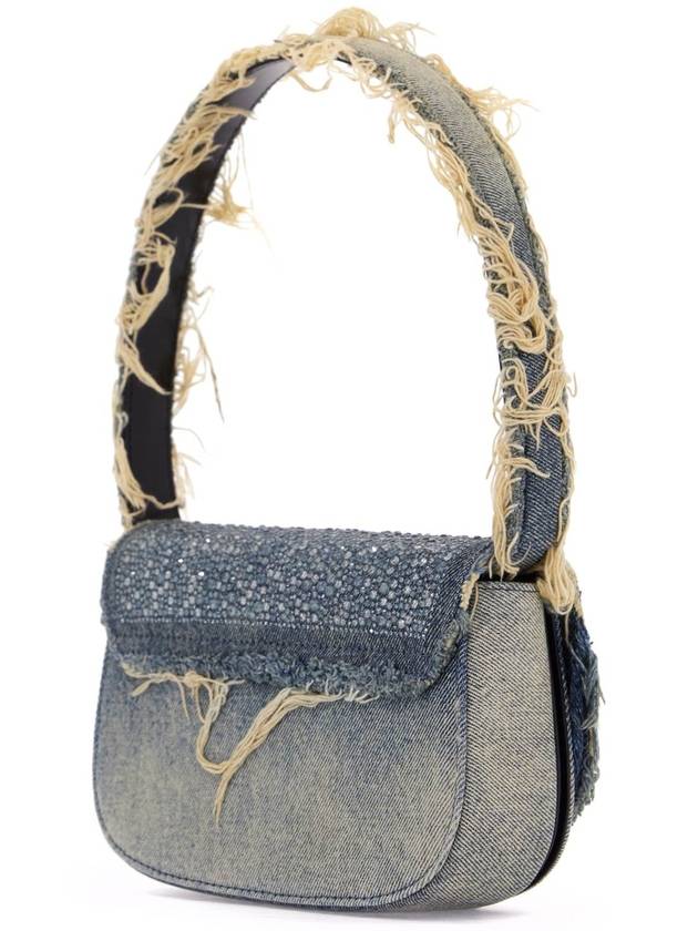 1dr denim and crystal shoulder bag - DIESEL - BALAAN 2