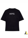 Mae Pique Mesh Short Sleeve T-Shirt Black - A.P.C. - BALAAN 2