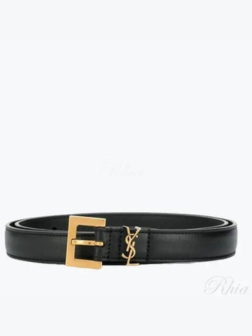 Square Buckle Belt Accessories 554465 BOO0W - SAINT LAURENT - BALAAN 1