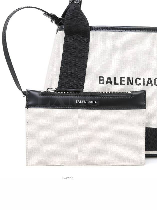 Cabas XS Canvas Leather Tote 390346 Cross Bag - BALENCIAGA - BALAAN 6