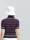 Striped Round Sailor Collar Sweater OF2713LANAVY - ONOFF - BALAAN 5