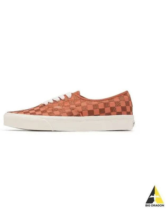 Authentic Embroidered Check Orange VN0009PVORA1 - VANS - BALAAN 1