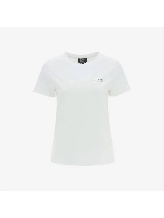 Item Logo Crew Neck Short Sleeve T-Shirt White - A.P.C. - BALAAN 3