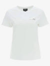 Item Logo Crew Neck Short Sleeve T-Shirt White - A.P.C. - BALAAN 3