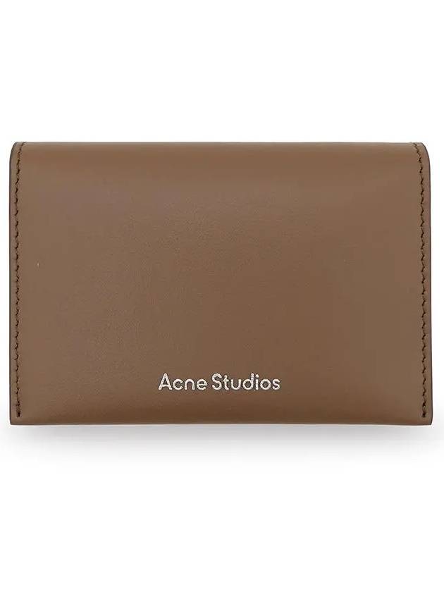 Folded Leather Card Wallet Camel Brown - ACNE STUDIOS - BALAAN 3