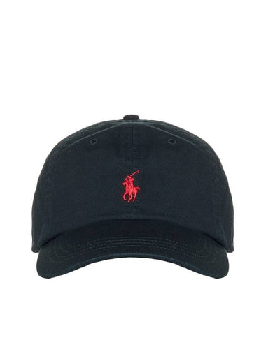 Embroidered Pony Ball Cap Black - POLO RALPH LAUREN - BALAAN 1