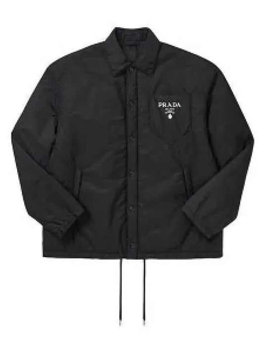 Re-Nylon Blouson Hooded Jacket Black - PRADA - BALAAN 2