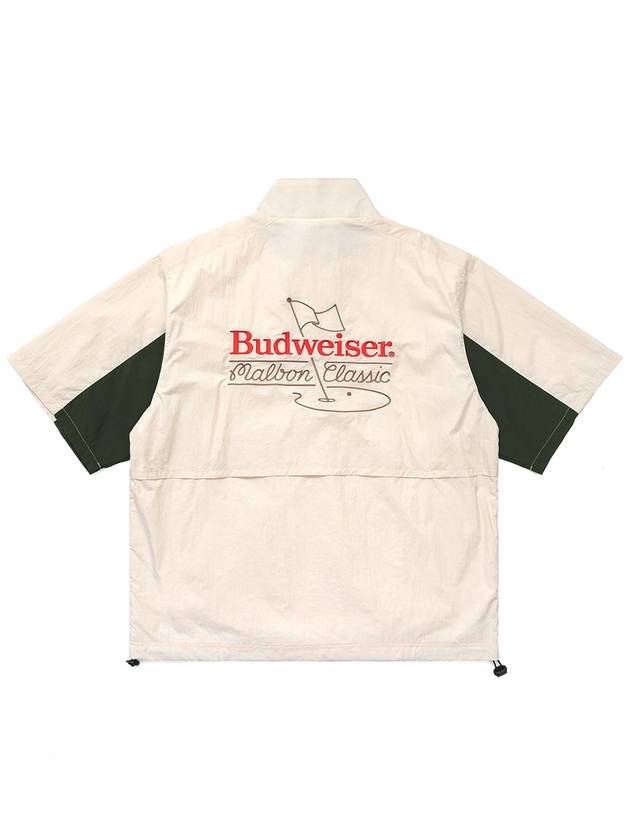 MALBON BUDWEISER WIND ANORAK CREAM - MALBON GOLF - BALAAN 2