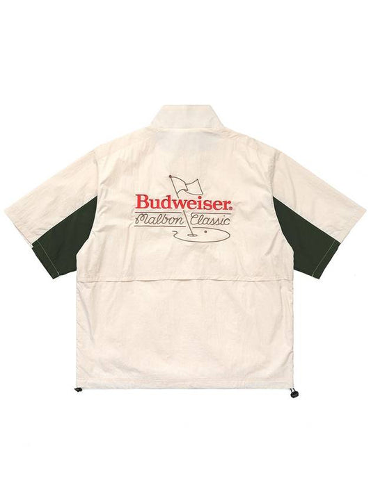 MALBON BUDWEISER WIND ANORAK CREAM - MALBON GOLF - BALAAN 2