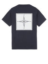 Micro Graphics One Print Short Sleeve T Shirt Navy - STONE ISLAND - BALAAN 3