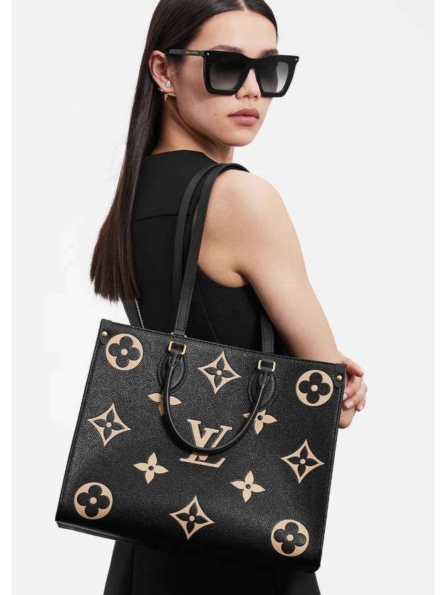 OnTheGo Monogram Empreinte Leather Tote Bag Black - LOUIS VUITTON - BALAAN 5