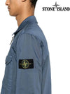 Two-pocket Overshirt Zip-up Jacket Dark Blue - STONE ISLAND - BALAAN 6