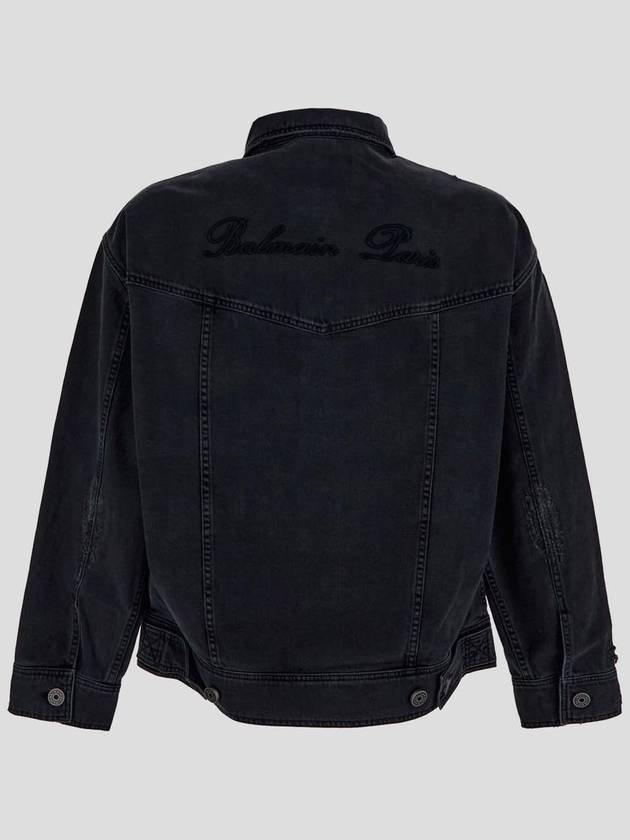 Balmain Black Cotton Jacket - BALMAIN - BALAAN 2