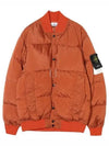 Macro Ripstop Nylon Metal Down Jacket Orange - STONE ISLAND - BALAAN 2