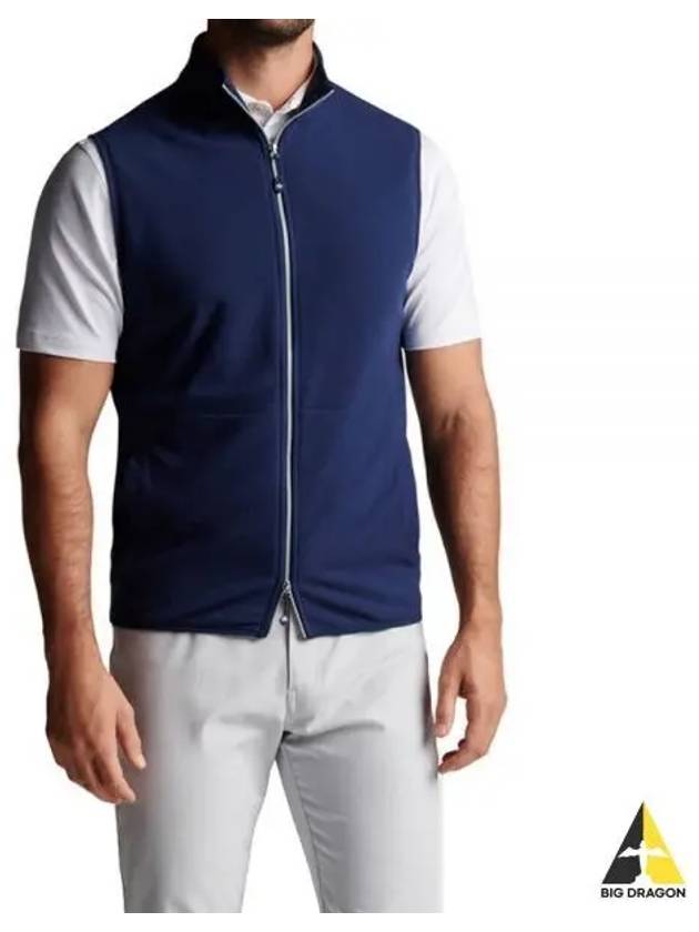 THERMAL FLOW MICRO FLEECE VEST MS23EZ39 NAV Thermal Flow Micro Fleece Vest - PETER MILLAR - BALAAN 1