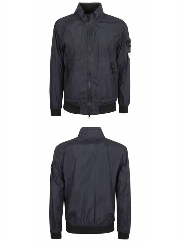 Garment Dyed Crinkle Reps Nylon Zip-up Jacket Navy - STONE ISLAND - BALAAN 5