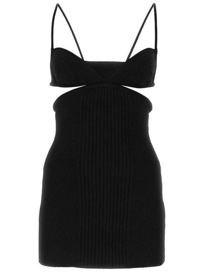 cut-out midi dress black - OFF WHITE - BALAAN 2