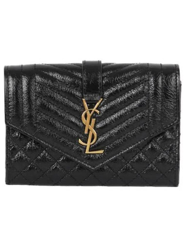 Mix Matelasse Envelope Wallet - SAINT LAURENT - BALAAN 1