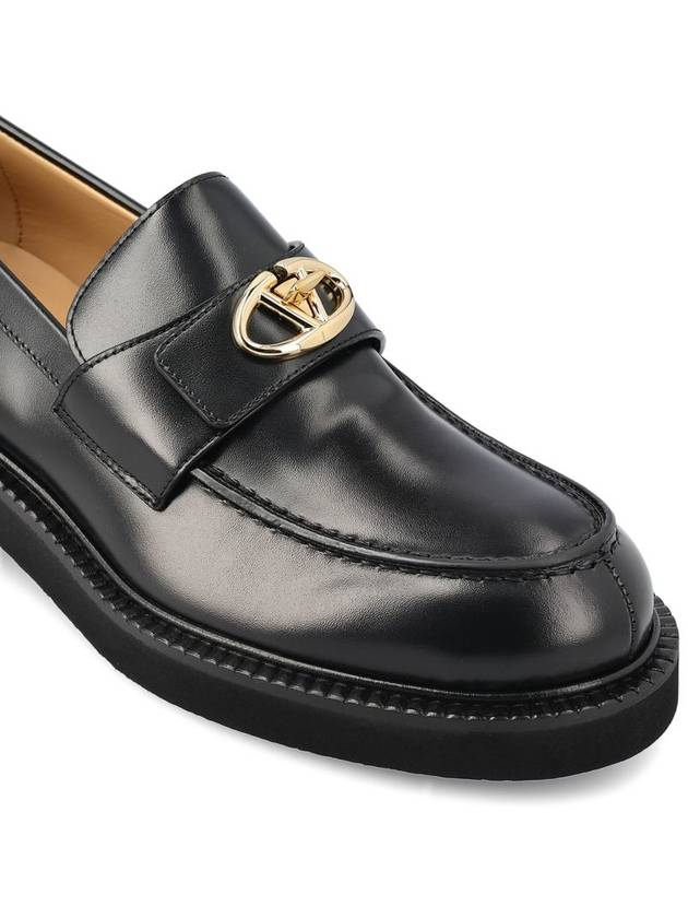 V Logo Locker Loafers Black - VALENTINO - BALAAN 5