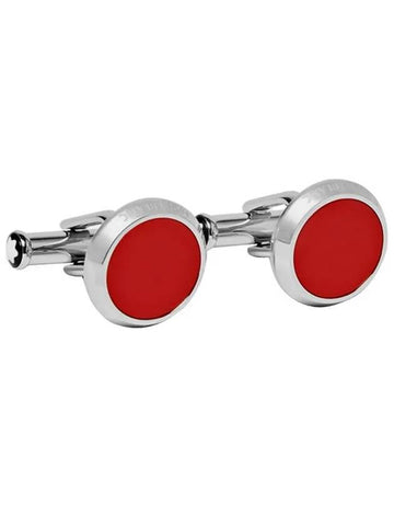 Cufflinks Logo Silver Red - MONTBLANC - BALAAN 1