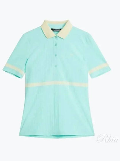 Golf Moira Short Sleeve Polo Shirt Aruba Blue - J.LINDEBERG - BALAAN 2