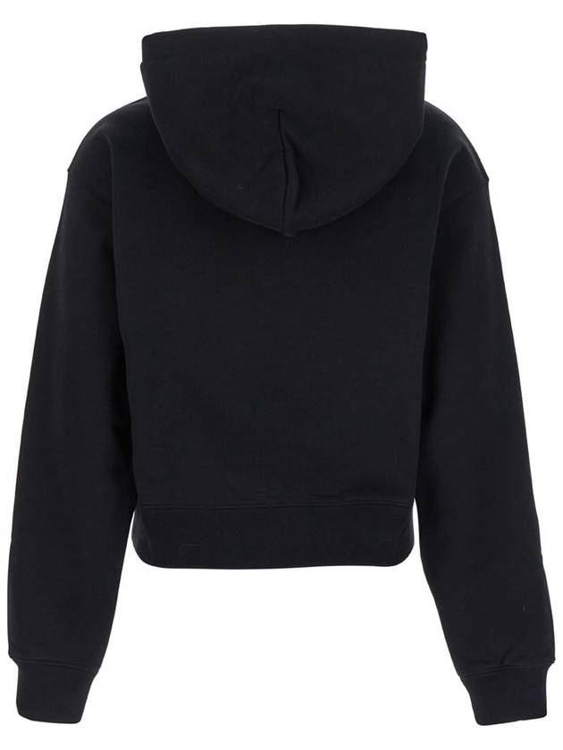 Le Sweatshirt Gros Grain Cotton Hoodie Black - JACQUEMUS - BALAAN 3