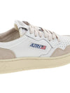 Medalist Leather Suede Low Top Sneakers White Pink - AUTRY - BALAAN 11