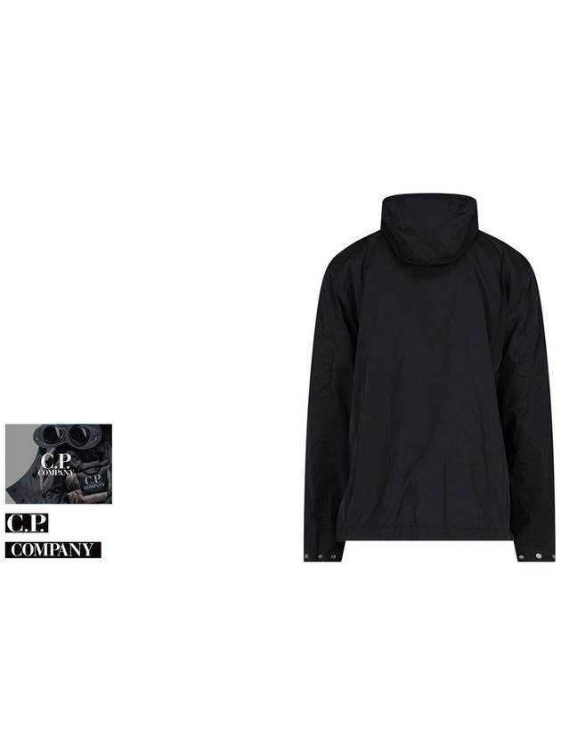 Men's Chorme-R Lens Patch Anorak Black - CP COMPANY - BALAAN 4