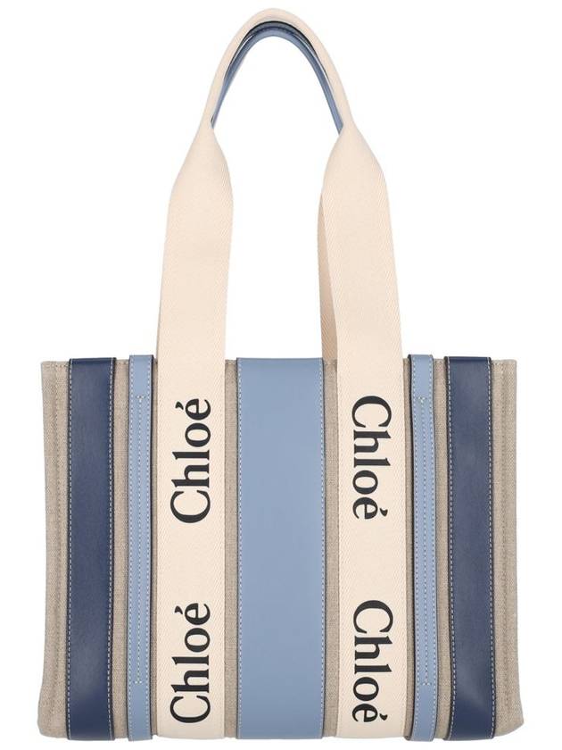 Medium Woody Tote Bag Blue - CHLOE - BALAAN 2