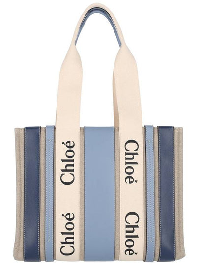 Medium Woody Tote Bag Blue - CHLOE - BALAAN 2