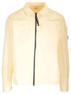 Gabardine Zip Up Long Sleeve Shirt Beige - CP COMPANY - BALAAN 3