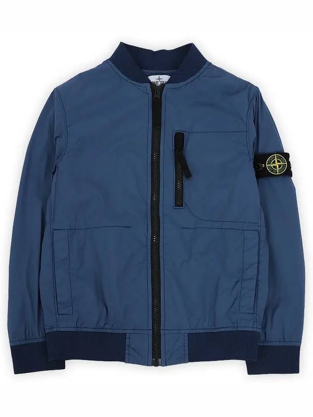 Kids Wappen Patch Bomber Jacket Dark Blue - STONE ISLAND - BALAAN 3