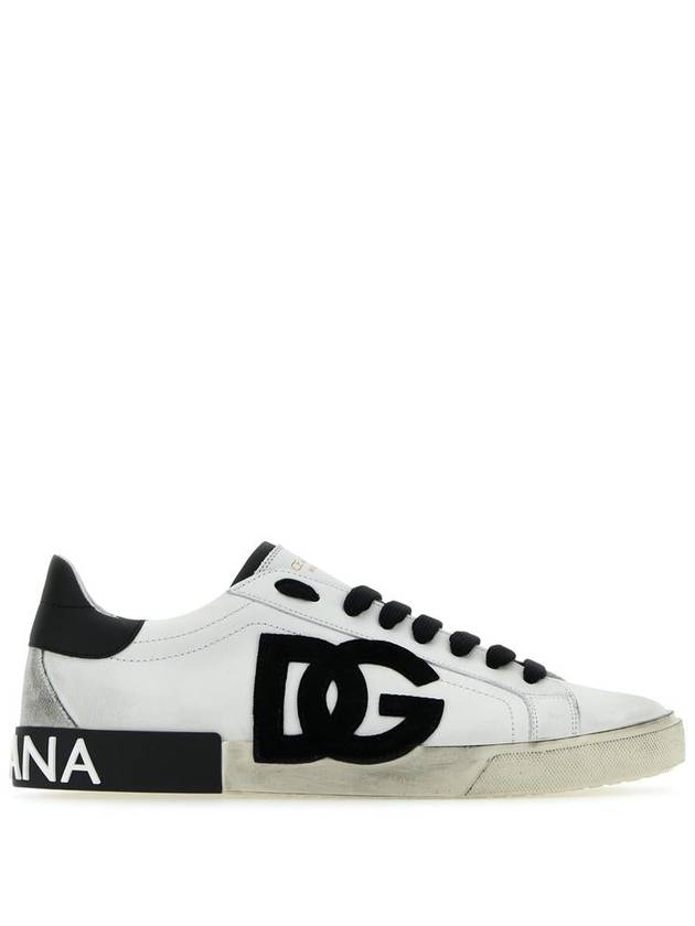 Portofino Vintage Sneakers White Black - DOLCE&GABBANA - BALAAN 2